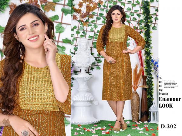 New Good Look 1 Embroidery Straight Cut Kurti Collection